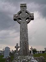 Irlande - Clonmacnoise - Croix celtique (2).jpg